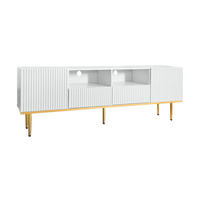 LOWBOARD DE-40602 2 Fächer und 2 Schubladen Weiß - Weiß, Holzwerkstoff (165/55/36cm) - ComfortXL