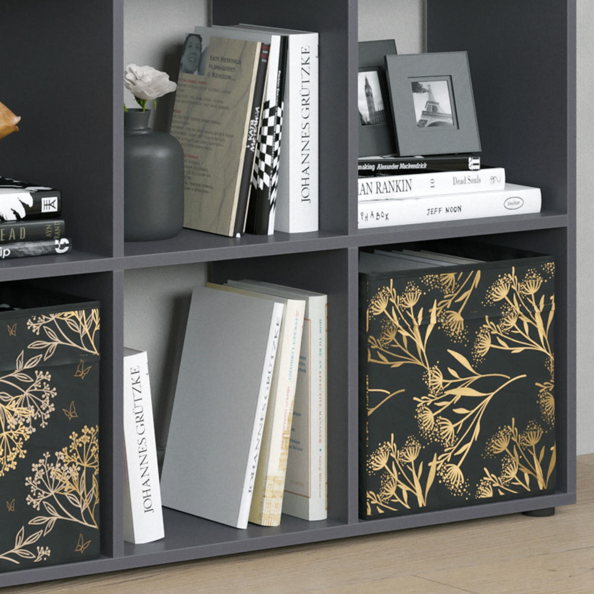 DĚLICÍ STĚNA Nove Černá - černá, kompozitní dřevo (104/108/29cm) - Vicco