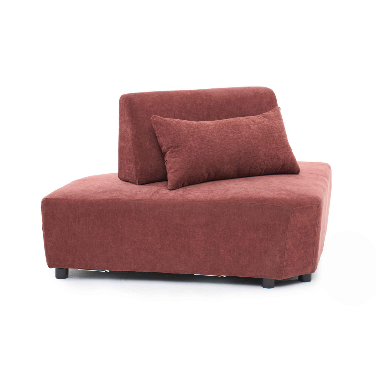ECKSESSEL, Rot - Rot, Textil (170/82/117cm) - Oviala