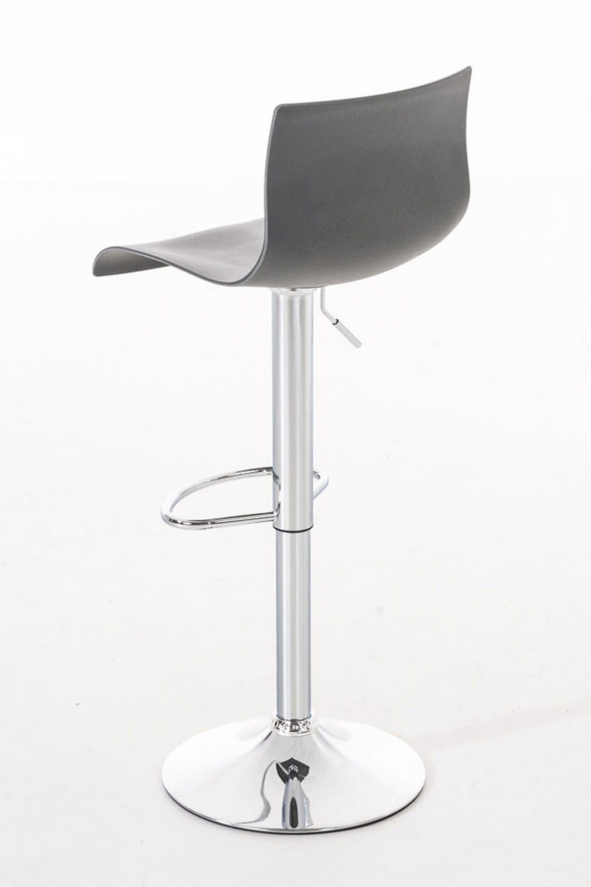 BARHOCKER BERLIN Grau Kunststoff - Grau, Kunststoff/Metall (39/84/36cm) - DELUKE