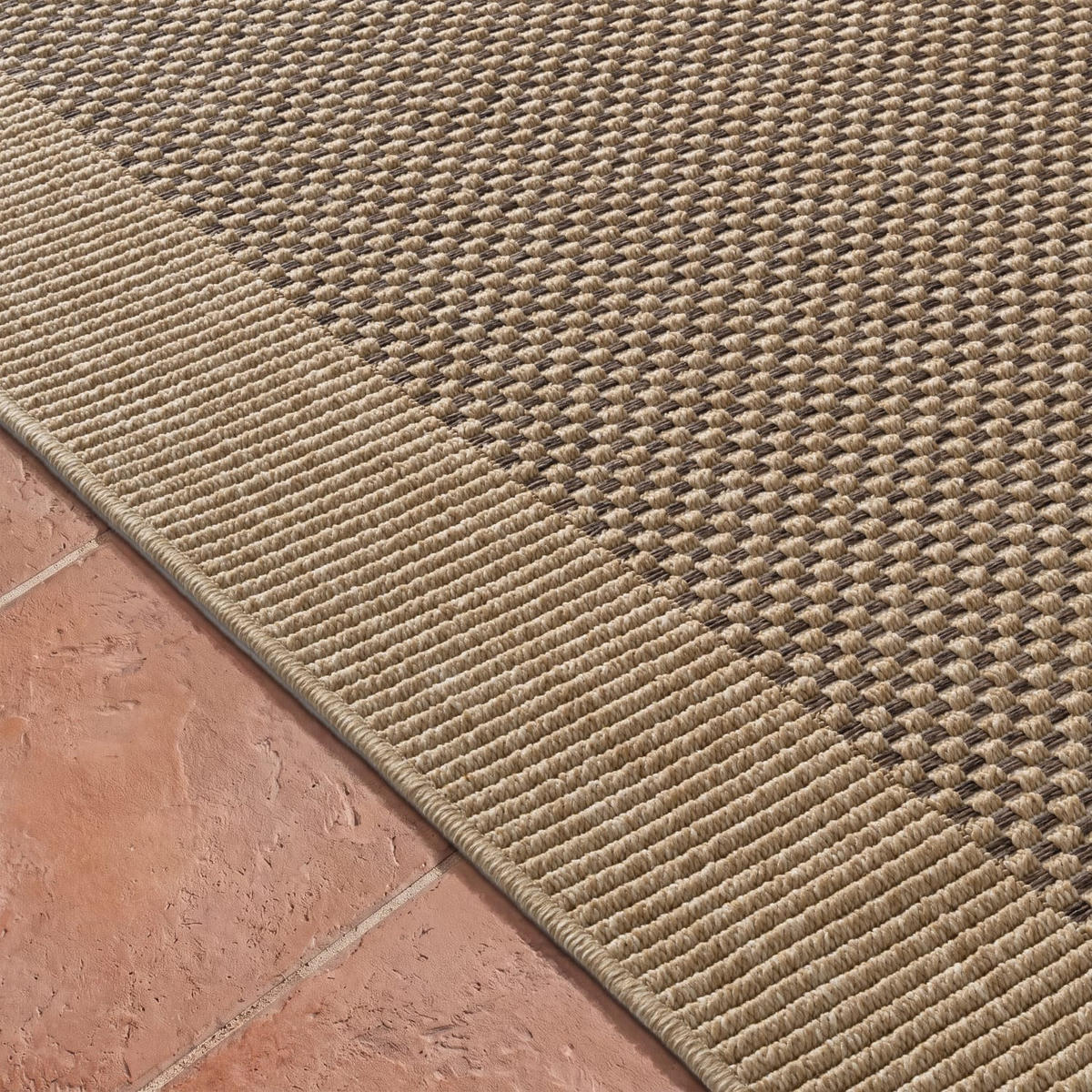 OUTDOORTEPPICH 80/250 cm Waregem 621 - Beige, Kunststoff (80/250cm) - Paco Home