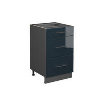 ZÁSUVKOVÉ SKŘÍŇKY Fame-Line Tmavě modrá s vysokým leskem - antracitová/tmavě modrá, kompozitní dřevo (50/82/51.6cm) - Vicco