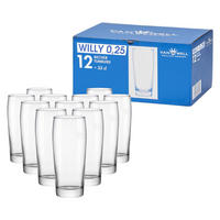 WILLI BECHER GEEICHT transparent 0,25 l 12er Set - Transparent, Glas (0.25L) - Van Well