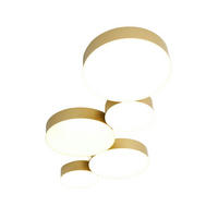 DECKENLEUCHTE Skavi, Gold, 53cm - Goldfarben, Metall (53/26/2.5cm) - KOSILUM