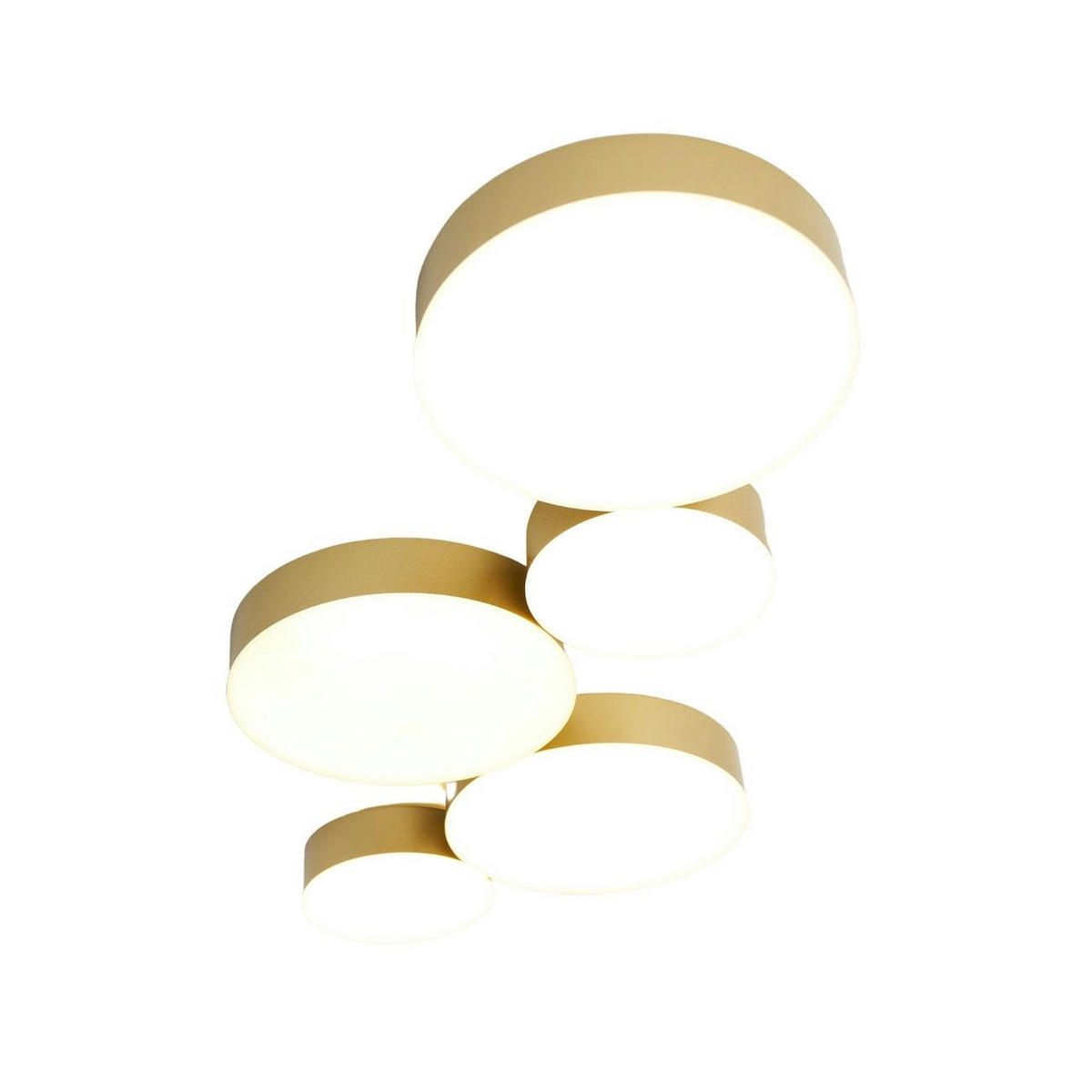 DECKENLEUCHTE Skavi, Gold, 53cm - Goldfarben, Metall (53/26/2.5cm) - KOSILUM