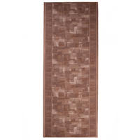 TEPPICHLÄUFER Anti-Rutsch Braun rutschfest Gummiunterlage 100/400 cm - Braun, Textil (100/400cm) - Tapiso