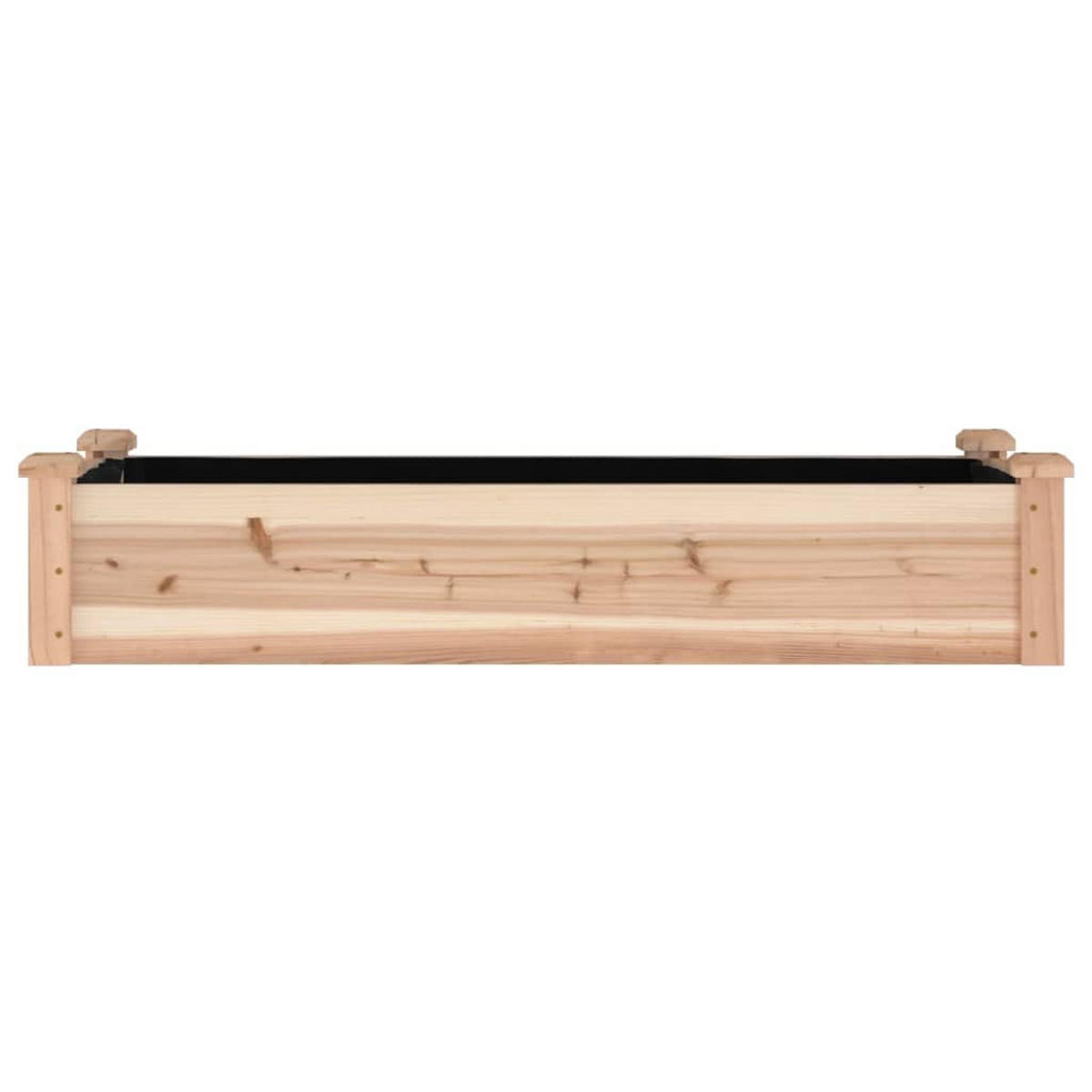 HOCHBEET mit Einsatz 120x45x25 cm Massivholz Tanne - Naturfarben, Holz (120/25/45cm)