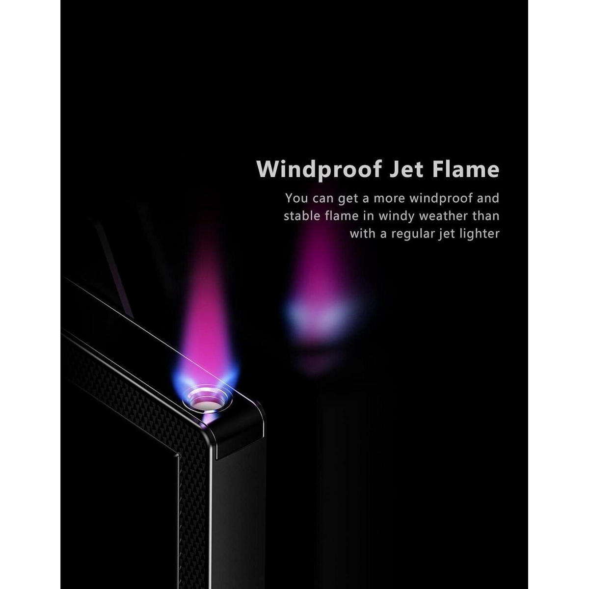 STURMFEUERZEUG Jet Feuerzeug Spielkarten Design Zinklegierung Rot Flamme - Schwarz, Metall (1.2/4/6cm)