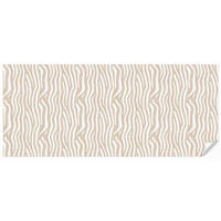 TAPETE - Abstrakt - Zebra - Beige - 450x200 cm - Beige, Papier (450/200cm) - OnlyWow