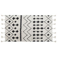 KURZFLOR-TEPPICH Khemisset 150/80 cm - Weiß, Textil (80/150cm) - Beliani