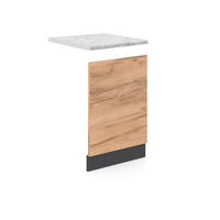 FRONTBLENDE R-Line Goldkraft Eiche 45 cm, AP Marmor - Anthrazit/Eiche Wotan, Holzwerkstoff (45/57.2/1.6cm) - Vicco