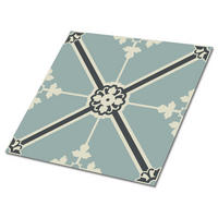 FLIESENAUFKLEBER 9 Stück 30x30 cm selbstklebend Königliches Ornament - Grau, Textil (30/1.6/30cm) - TULUP