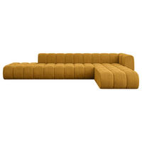 ECKSOFA modulares Sofa Zuvon-L2 - 387x177x70 cm Senfgelb - Currygelb, Holzwerkstoff/Textil (387/177cm) - ALTDECOR