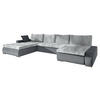 WOHNLANDSCHAFT Caro Premium - Silberfarben/Grau, Holz/Textil (394/80/213cm) - MIRJAN24