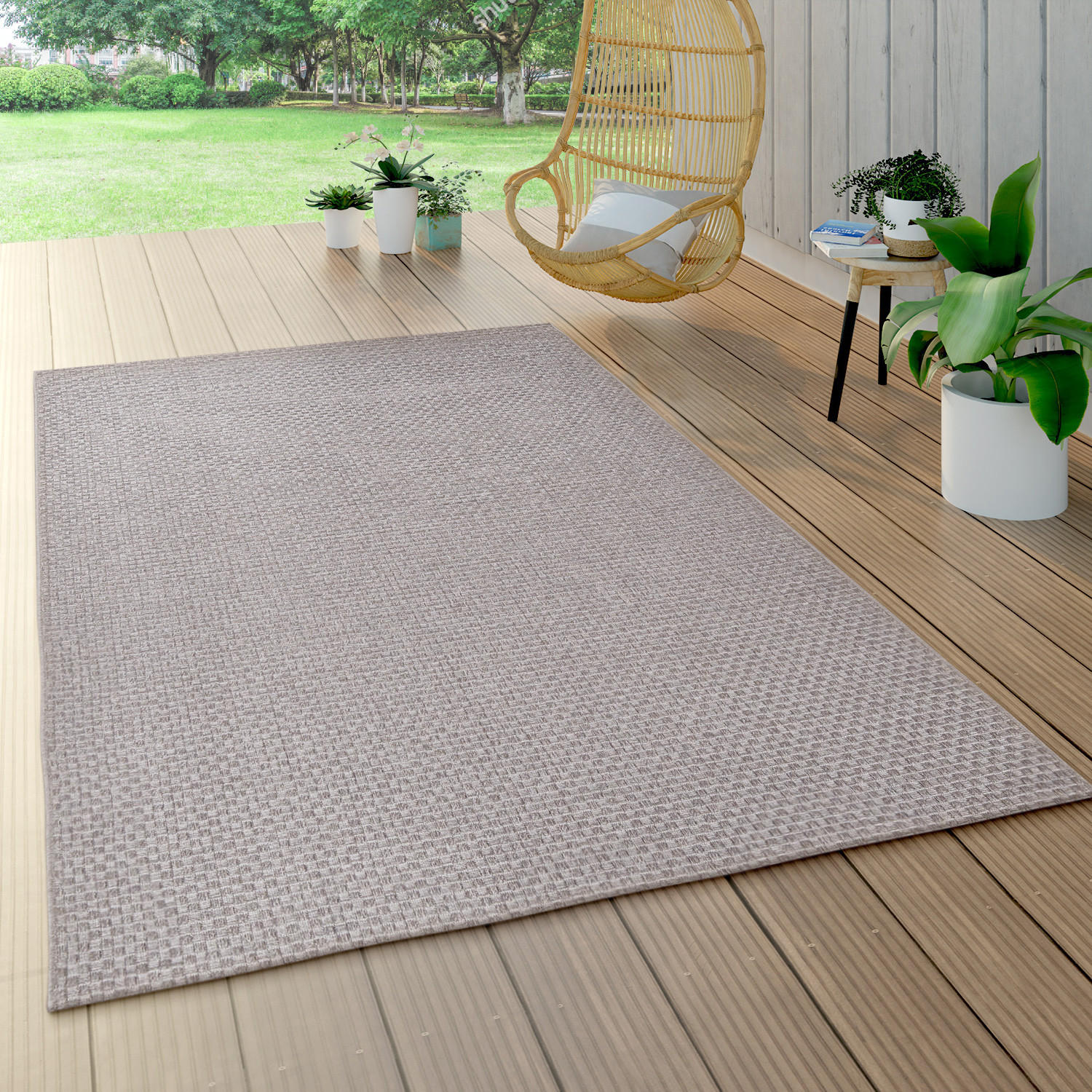 OUTDOORTEPPICH 140/200 cm Waregem 623 - Sandfarben, Textil (140/200cm) - Paco Home