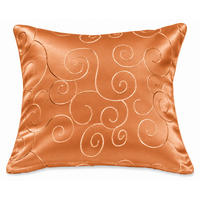 KISSENBEZUG 60/60 cm Orange Damast Circle - Orange, Textil (60/60cm) - TiborTex