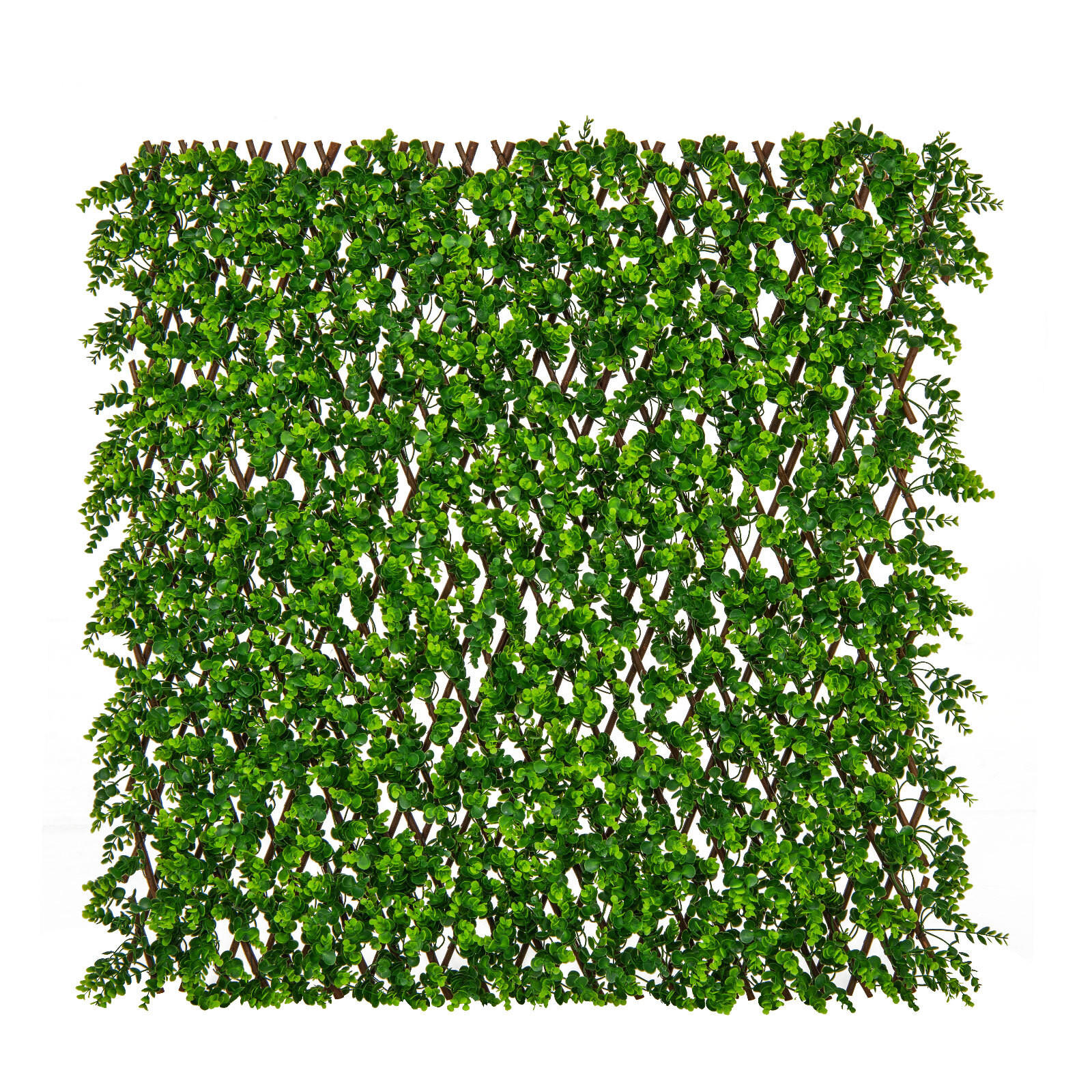 UMĚLÁ ROSTLINA zelená - zelená barva, plast (8cm) - COSTWAY