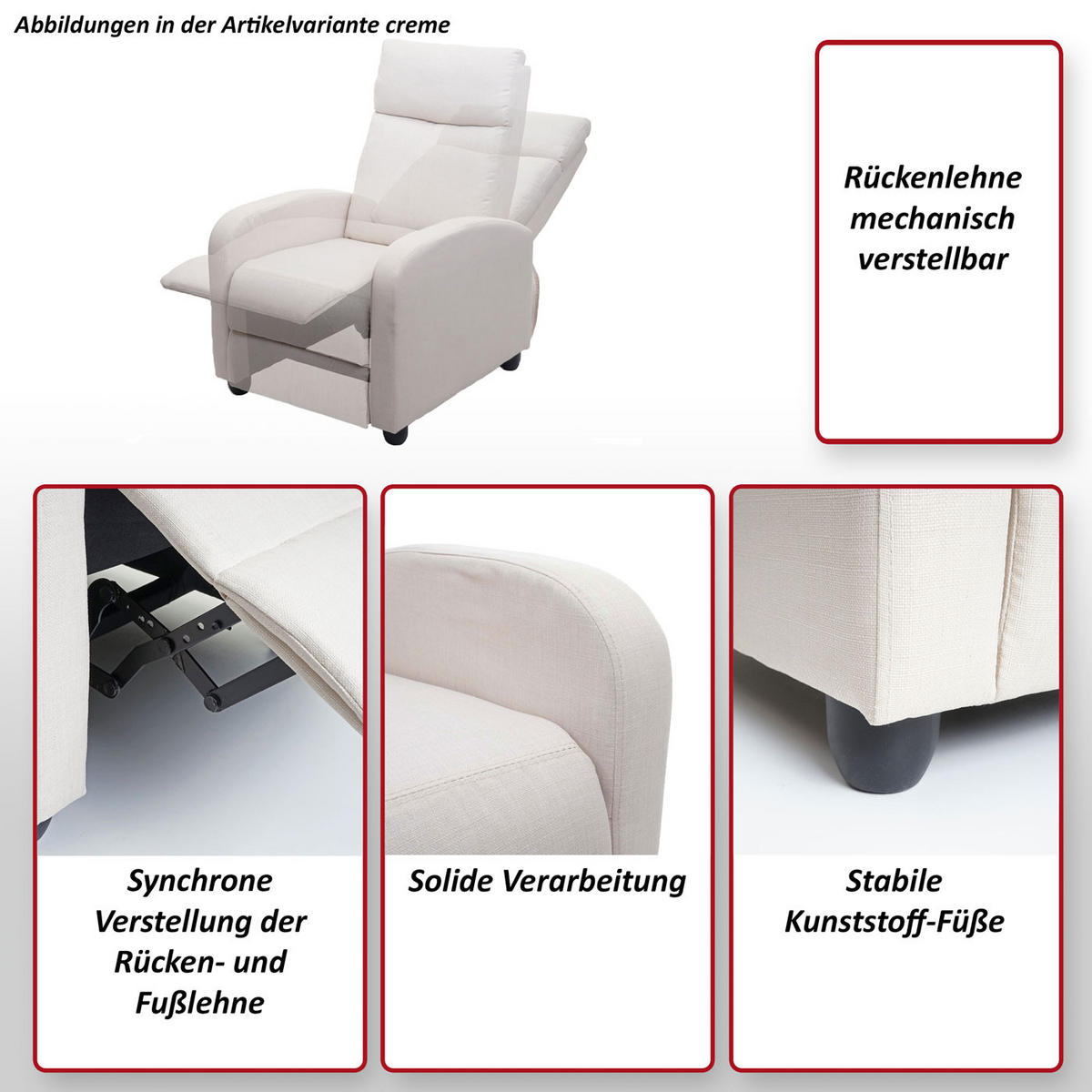 RELAXSESSEL Hellgrau - Hellgrau, Textil (67/102/90cm) - MCW