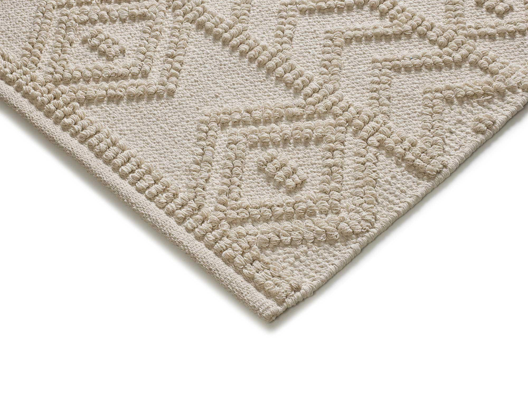 HANDWEBTEPPICH Handgefertigt Creme Pamuk 120/170 cm - Creme, Naturmaterialien (120/170cm) - Atticgo