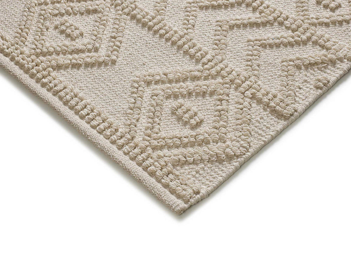 HANDWEBTEPPICH Handgefertigt Creme Pamuk 120/170 cm - Creme, Naturmaterialien (120/170cm) - Atticgo