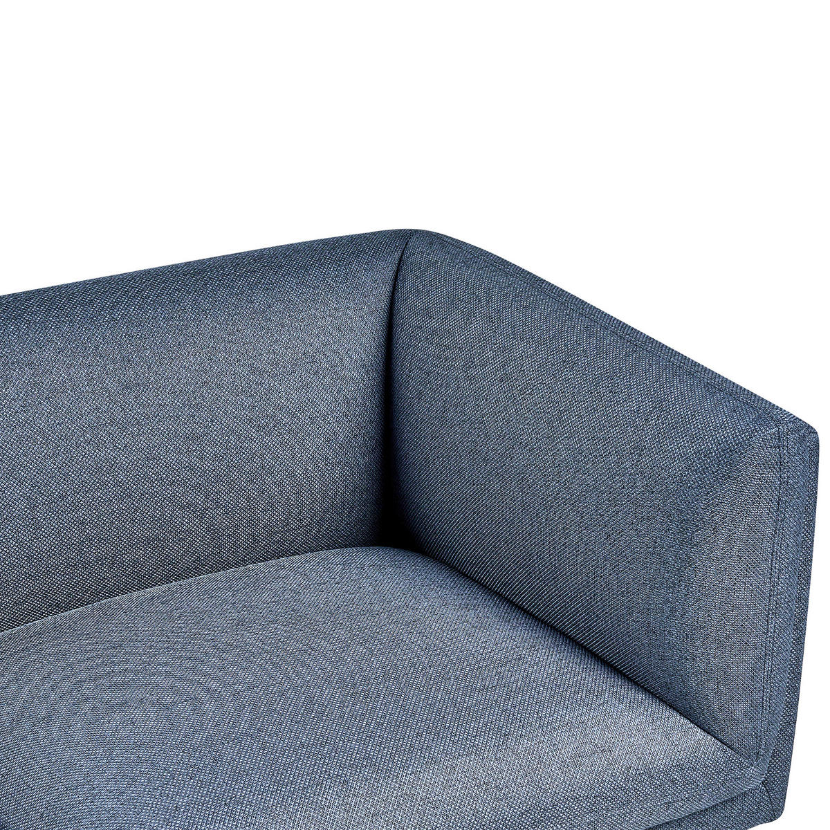 POHOVKA 3-místná Látka Tmavě modrá Vorgod - tmavě modrá, textil (221/76/84cm) - Beliani