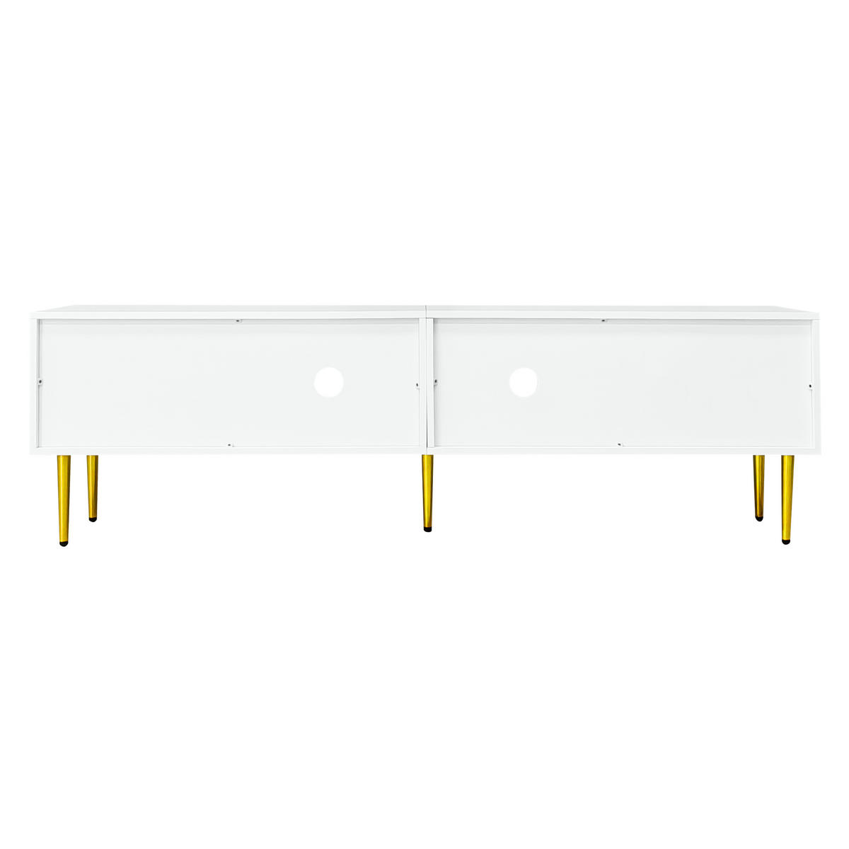 TV-SCHRANK Weiß 170/35/50 cm - Weiß, Glas/Holzwerkstoff (35/50/170cm) - Urban Meuble