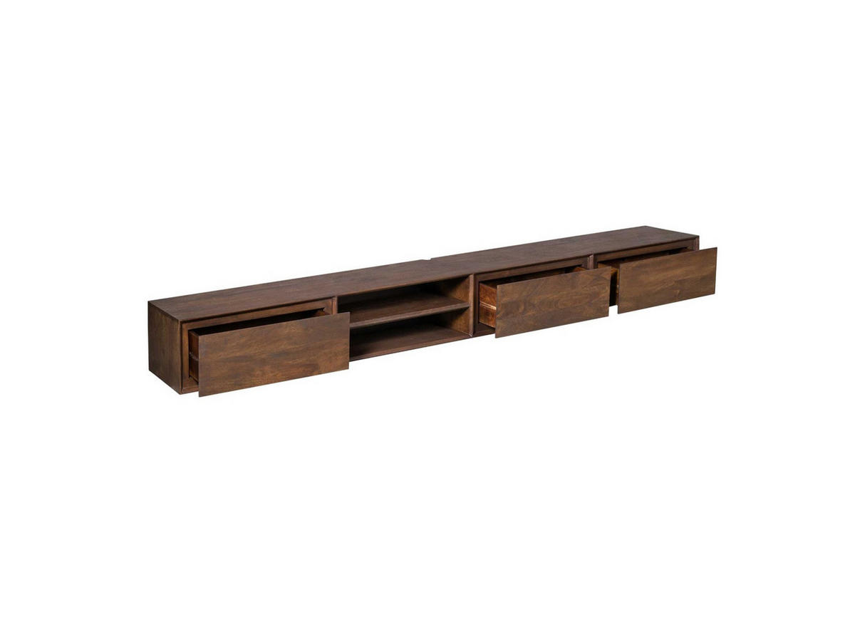 LOWBOARD Amoria Mangoholz 240 cm / 35 cm Braun - Braun, Holz (240/30/35cm) - Villa Möbel