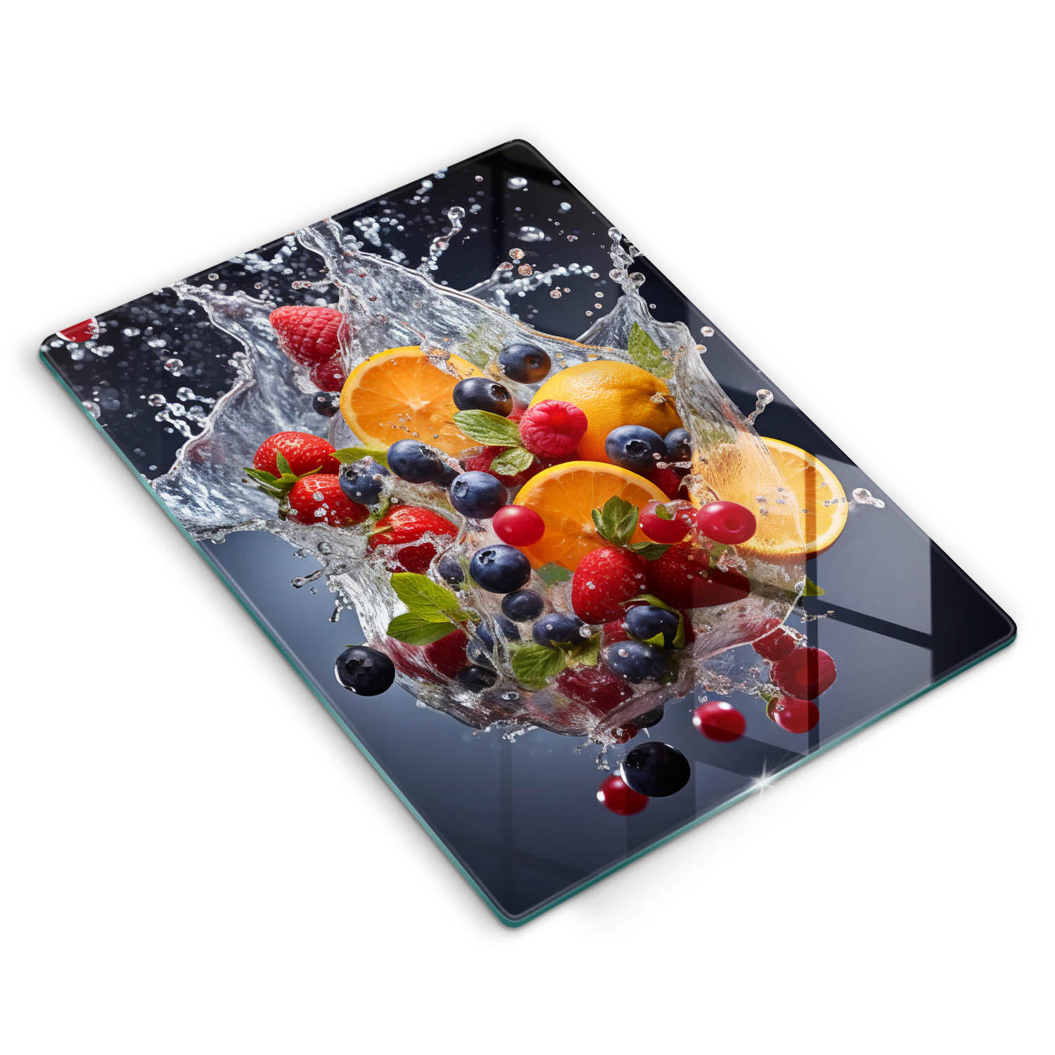 Wallfluent Glasplatte Mehrfarbig 40x52 cm