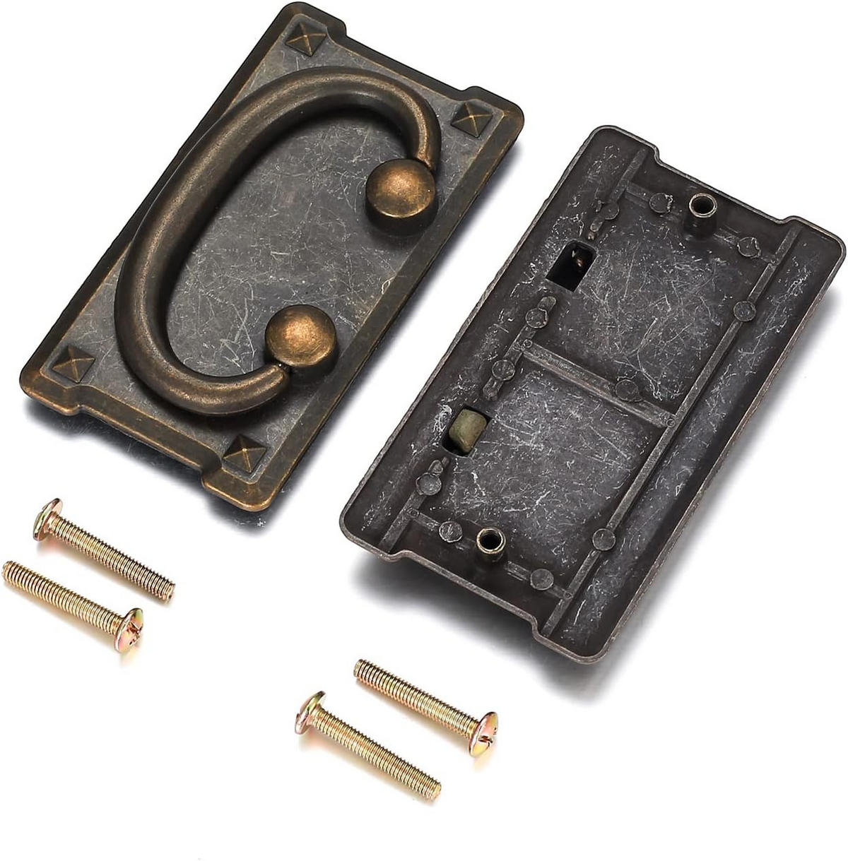 SCHRANKKNOPF 4er-Set 95x52 mm - Orange, Metall (0.1/5.2/0.95cm)