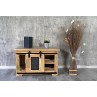 LOWBOARD LIBRO - Beige/Naturfarben, Akazienholz/Holz (75/47/50cm) - SAM