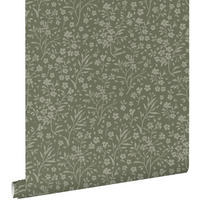 TAPETE Blumen 50 x 900 cm - Grün, Papier (50/0.1cm) - ESTAhome