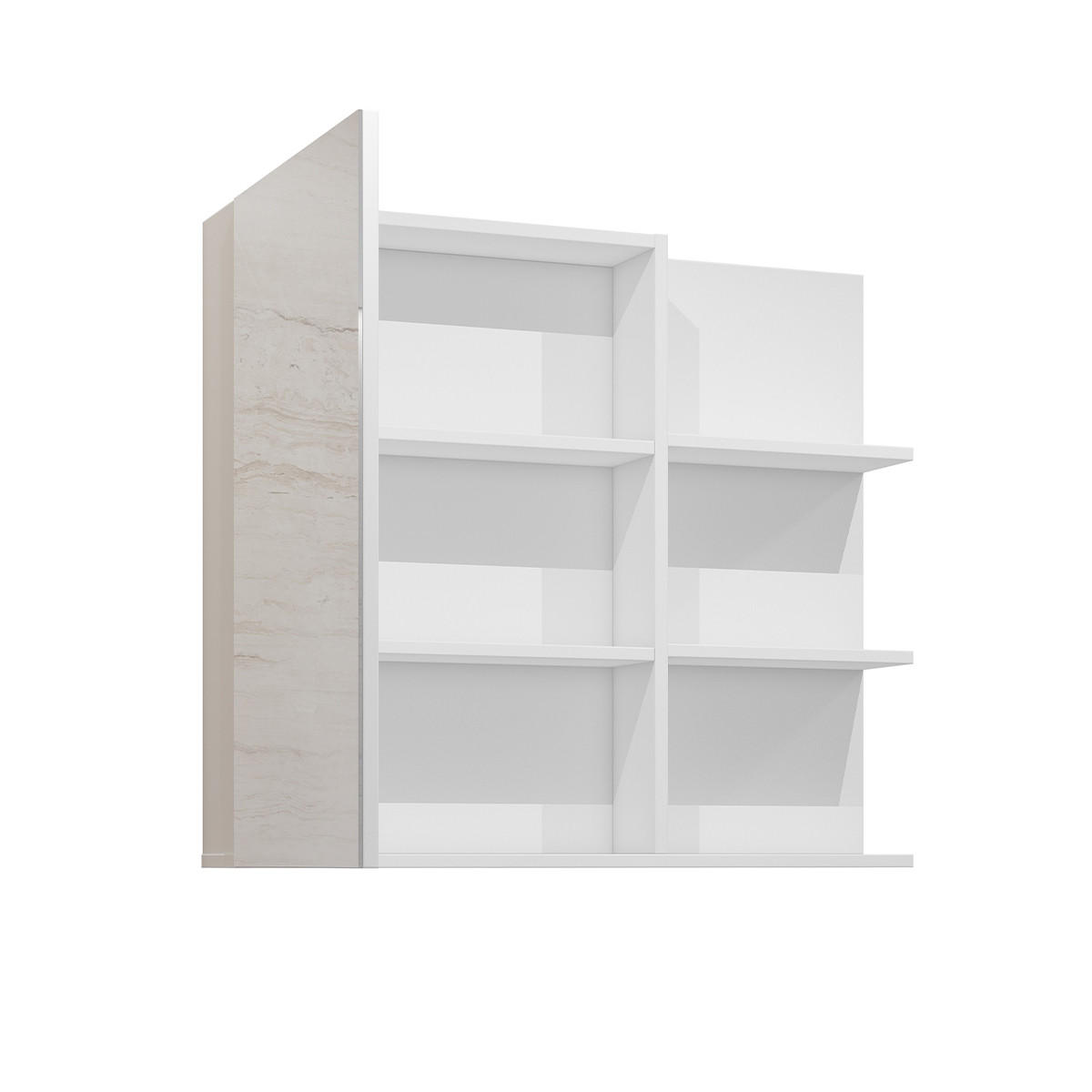 SKŘÍŇ 1DVEŘOVÁ Sophéa Bílá - bílá, kompozitní dřevo (78/70.6/18cm) - Petits-meubles