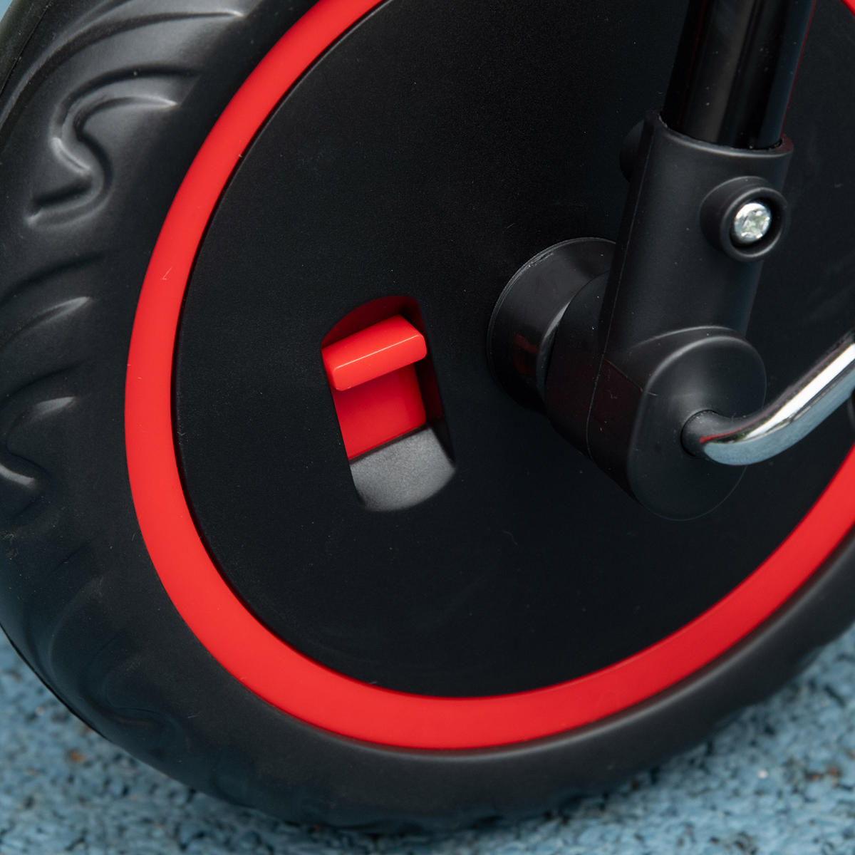 KINDERDREIRAD, Rot＋Schwarz, Stahl+ Kunststoff - Rot, Metall (80/48/63cm) - AIYAPLAY