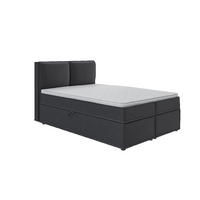 BOXBETT Eclipse 140/200 cm Graphit Luxusmicrofaser - Graphitfarben/Schwarz, Holz/Kunststoff (140/200cm) - S-Style Möbel