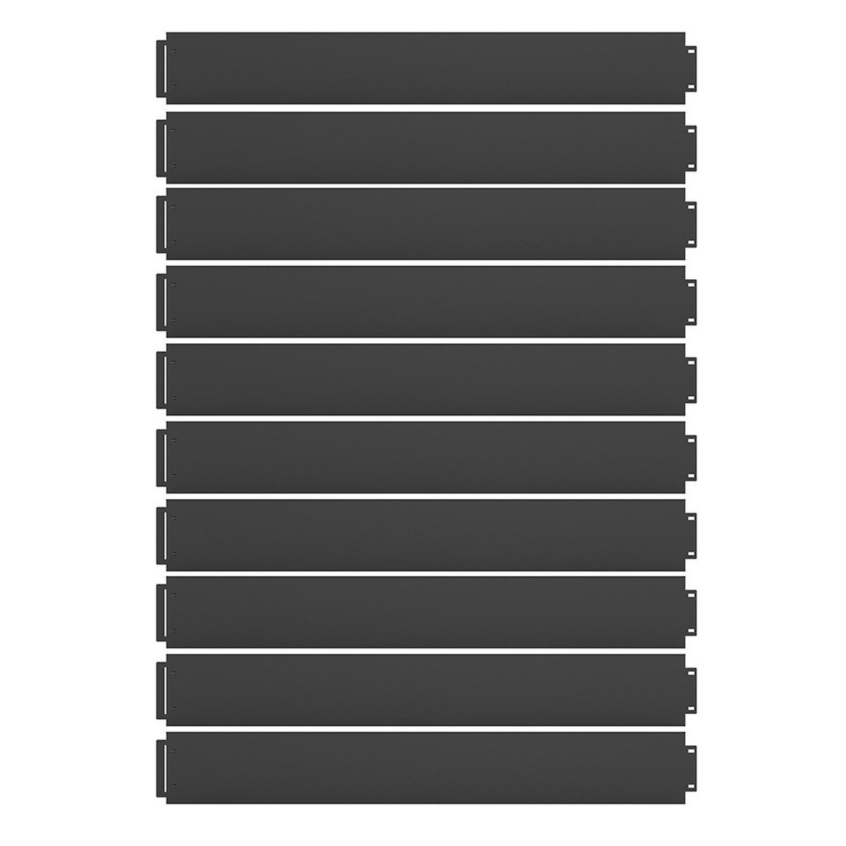 RASENKANTE Anthrazit 100 x 18 cm 10 Meter - Anthrazit, Metall (100/18/0.7cm) - Vicco