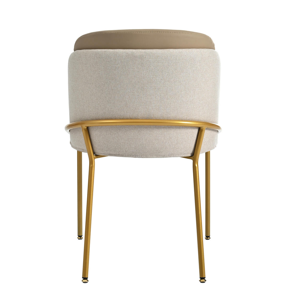 STUHL Esszimmer nordisch-minimalistisch Holz/Metall Beige Khaki - Beige, Metall (55/85/55.2cm) - Meubliv