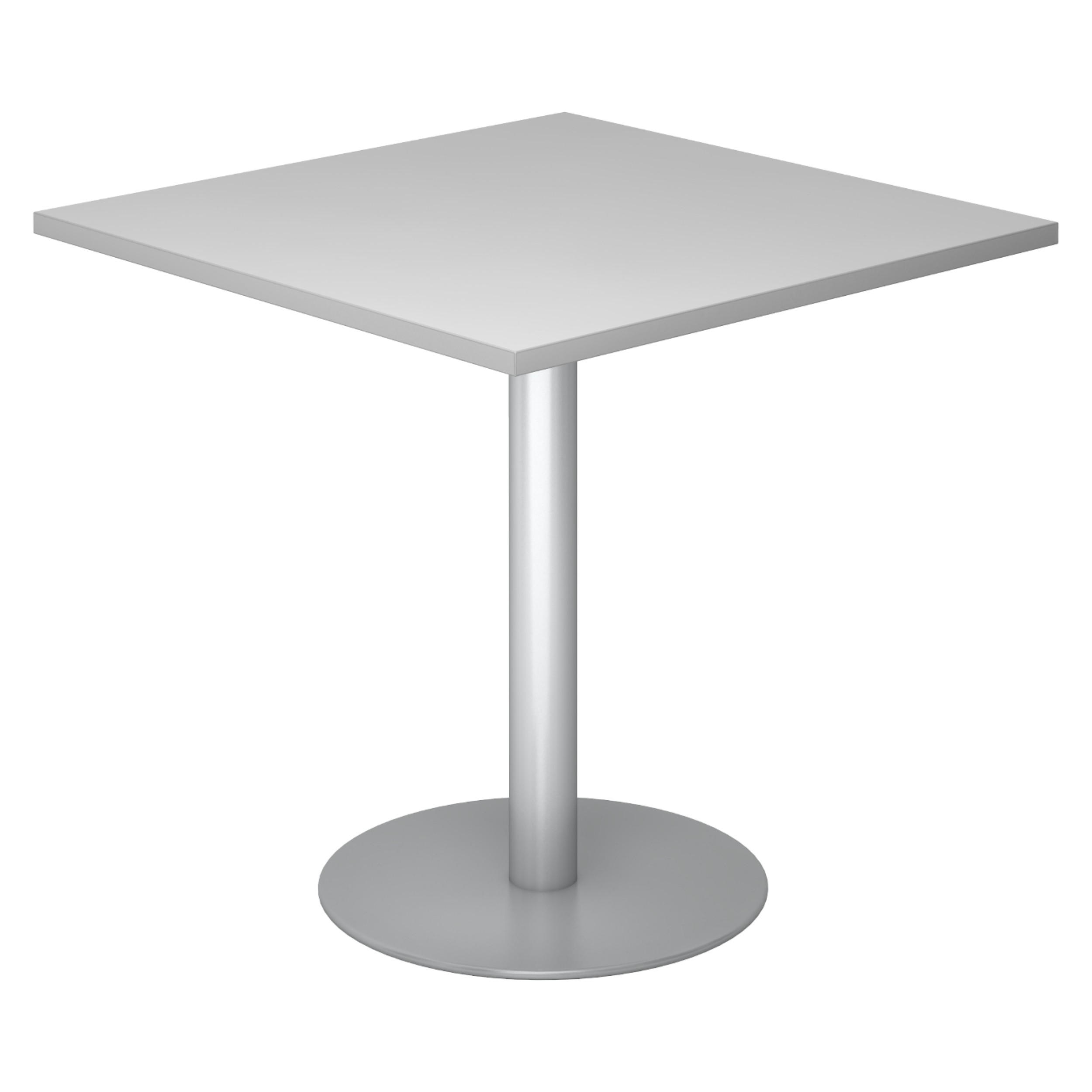 bümö Pausentisch Grau, Silber 80x74.5x80 cm