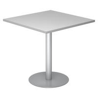 PAUSENTISCH eckig STF 80/80/74,5 cm in Grau/Silberfarben - Silberfarben/Grau, Holzwerkstoff (80/80/74.5cm) - bümö