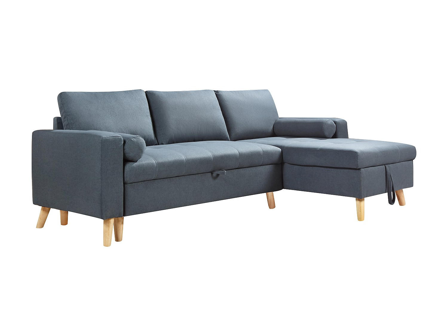 SCHLAFSOFA - -Sitzer - Stoff - Blaugrün - - Grün, Textil (225/88/146cm) - Vente-Unique