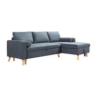 SCHLAFSOFA - -Sitzer - Stoff - Blaugrün - - Grün, Textil (225/88/146cm) - Vente-Unique