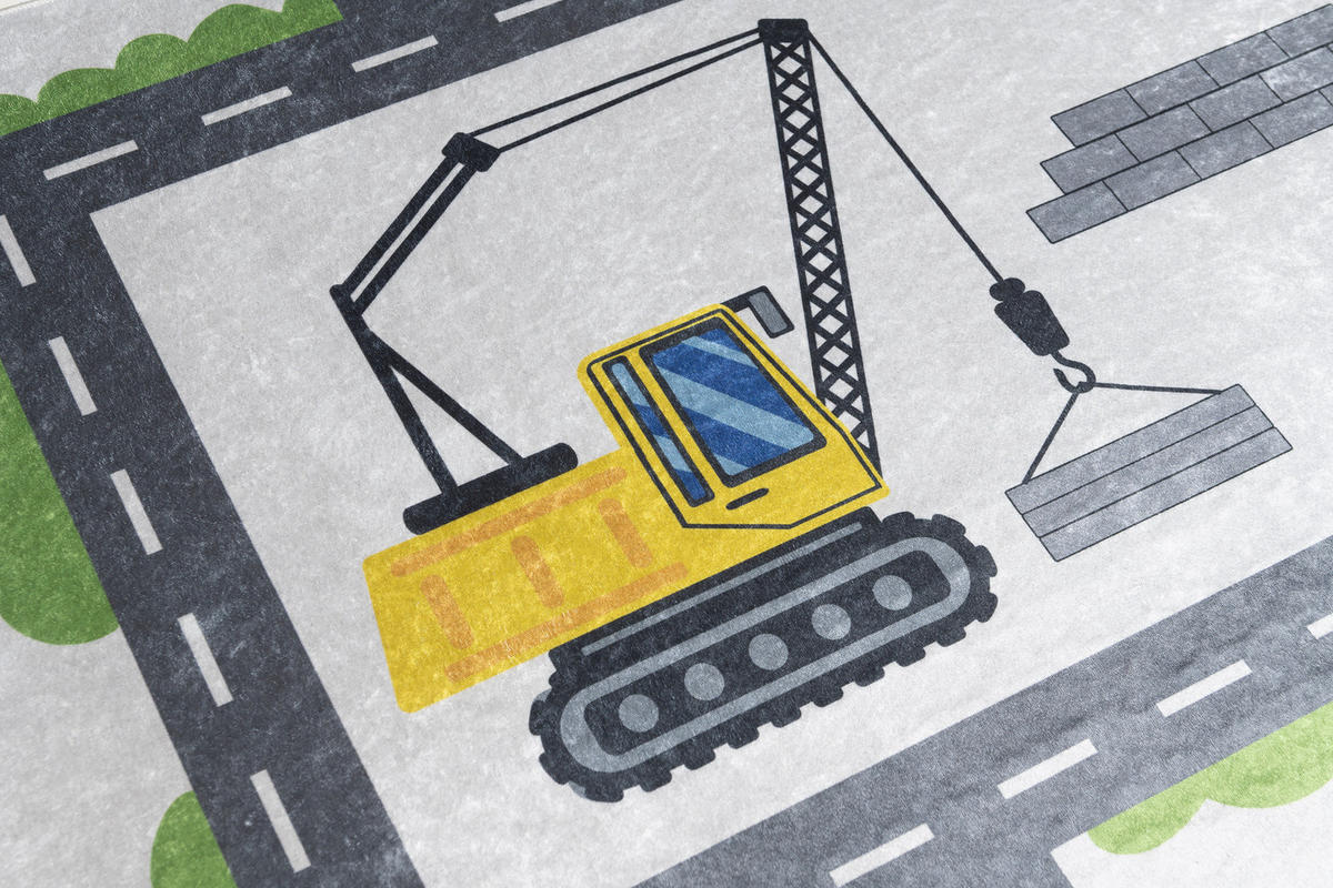 TEPPICH EMMA Grau 80/150 cm - Grau, Kunststoff (80/150cm) - Tapiso