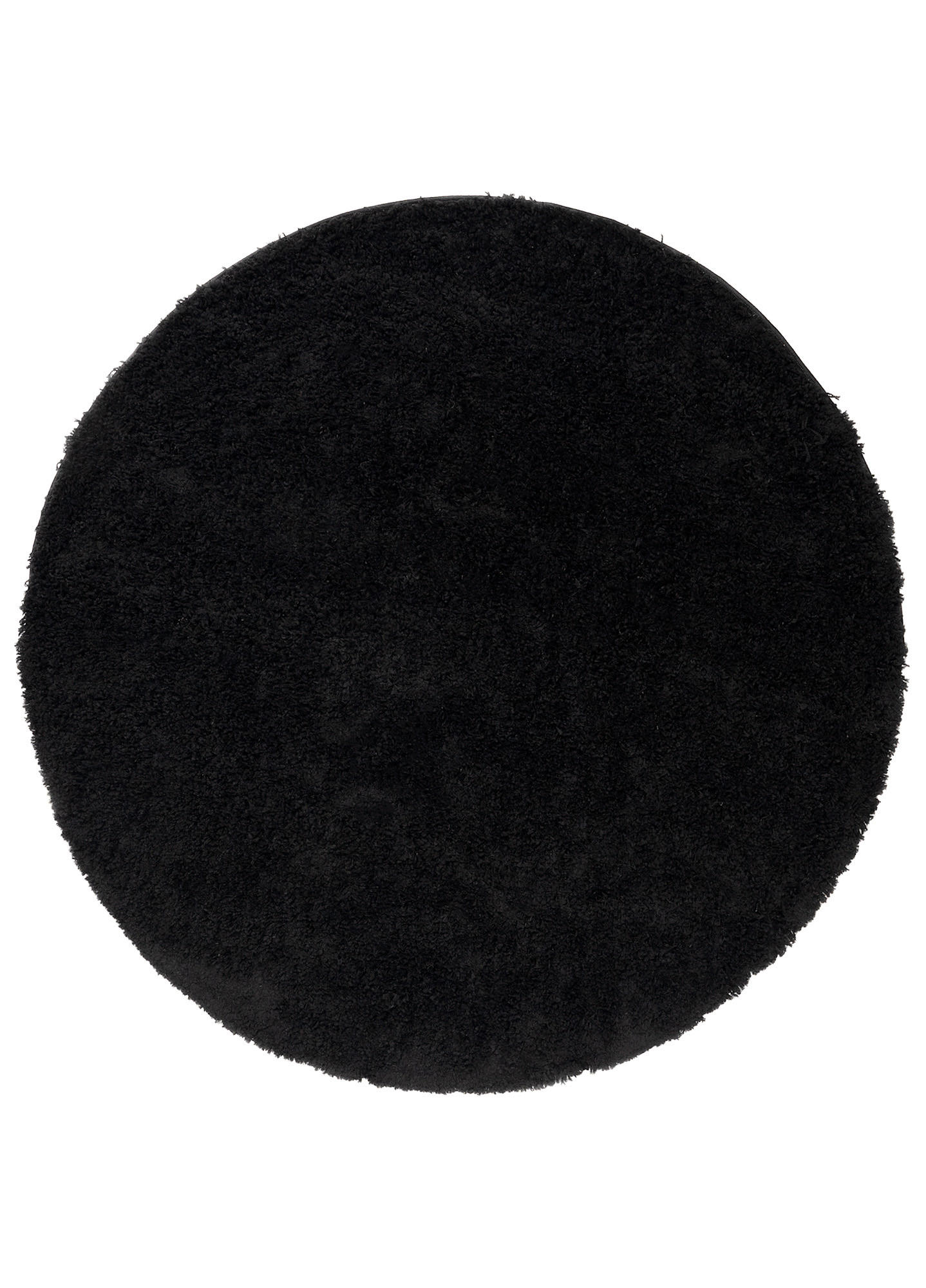TEPPICH ESSENCE ROUND Schwarz 160/160 cm - Schwarz, Textil (160/160cm) - Tapiso