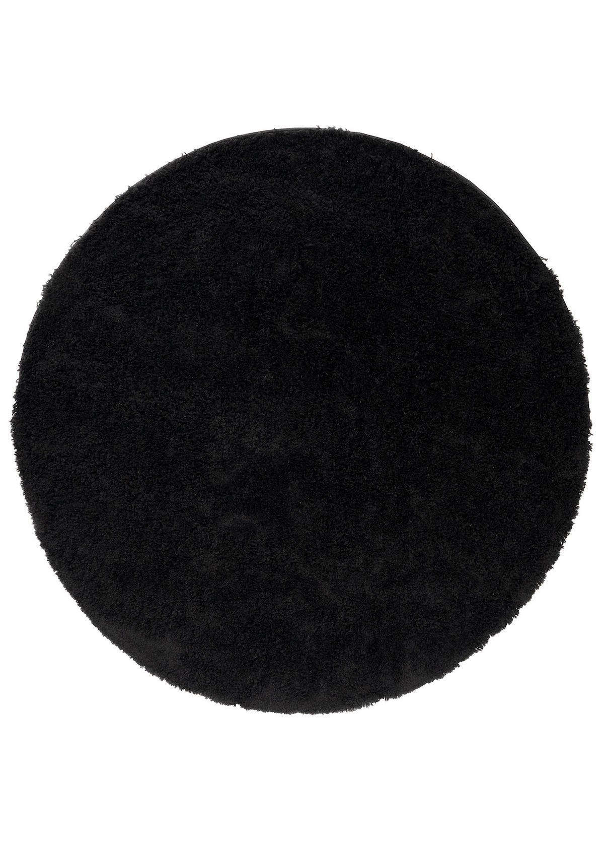 TEPPICH ESSENCE ROUND Schwarz 160/160 cm - Schwarz, Textil (160/160cm) - Tapiso