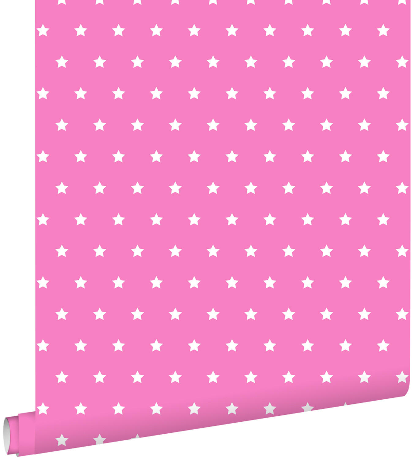 TAPETE Sterne 53 cm x 10.05 m - Pink, Papier (53/0.1cm) - ESTAhome