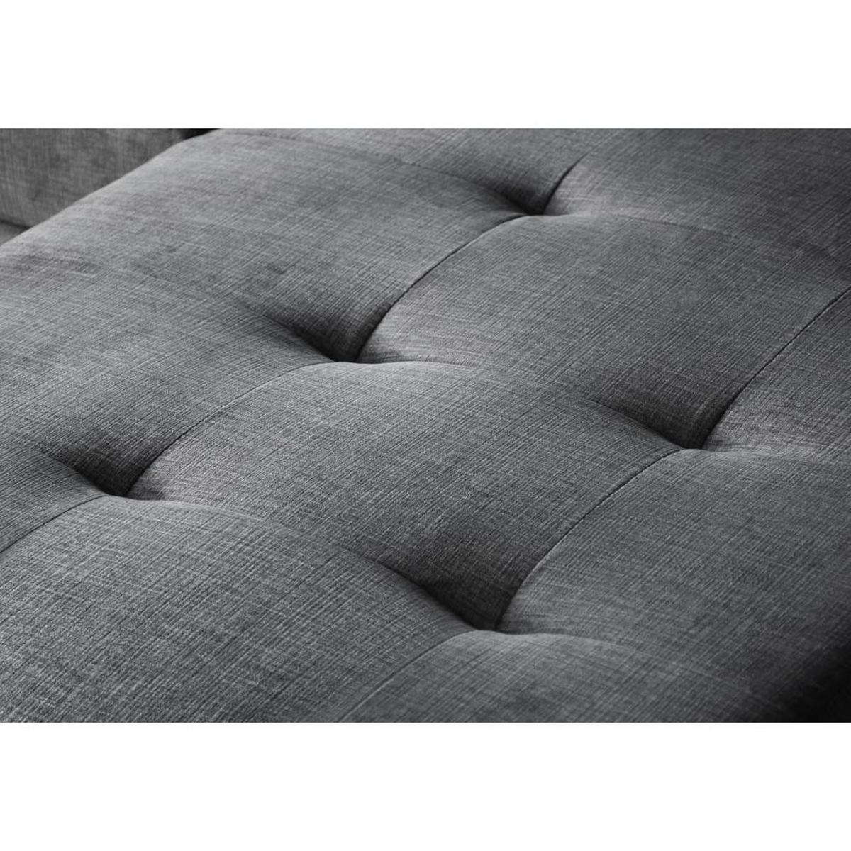 ECKSCHLAFSOFA Alex Mini beige links - Beige/Schwarz, Textil (245/185cm) - Beautysofa
