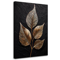 LEINWANDBILD Hinterlässt Glamour-Minimalismus 40x60cm - Grau, Textil (40/60cm) - Feeby