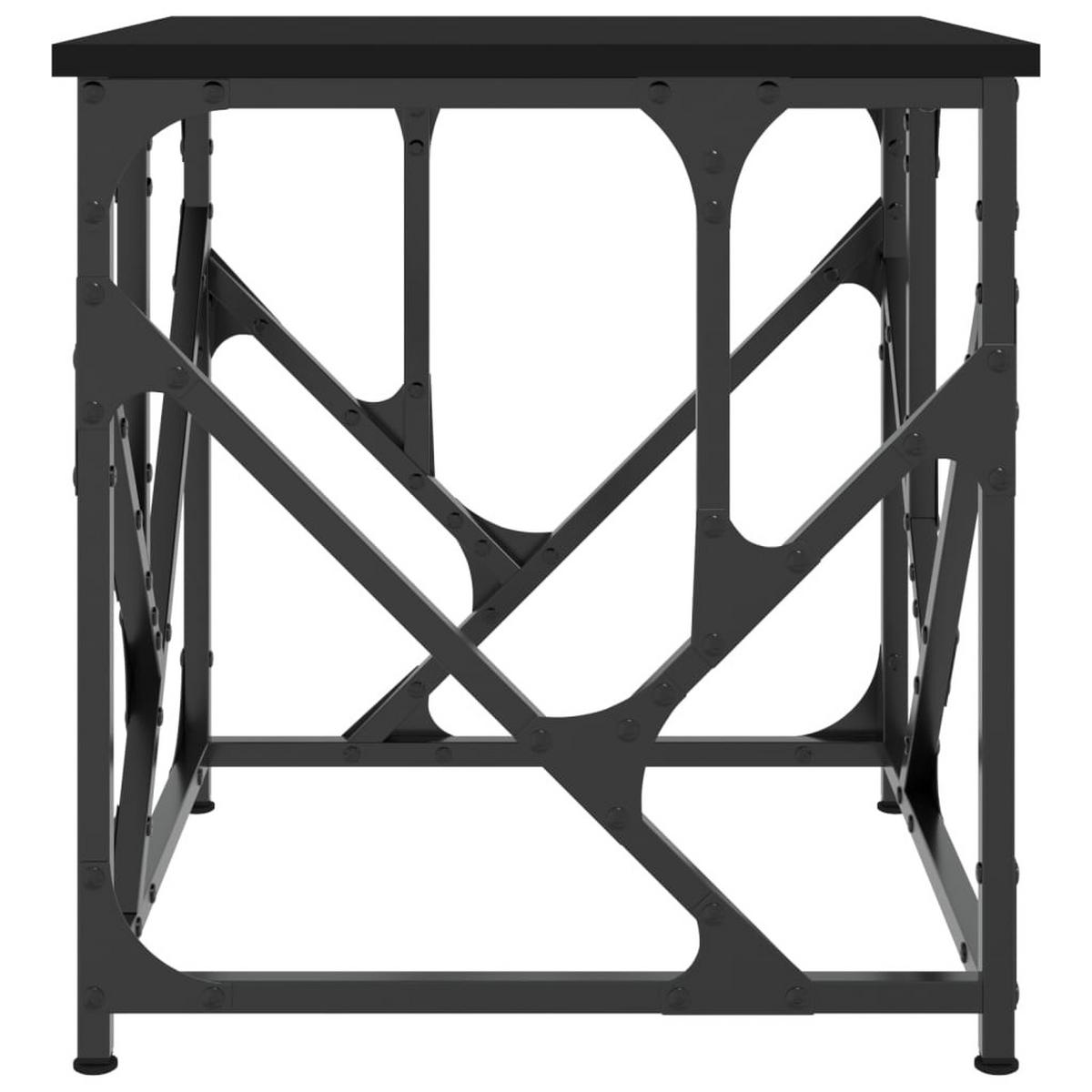 COUCHTISCH Schwarz 45x45x47,5 cm Holzwerkstoff - Schwarz, Holzwerkstoff (45/45/47.5cm) - furnicato