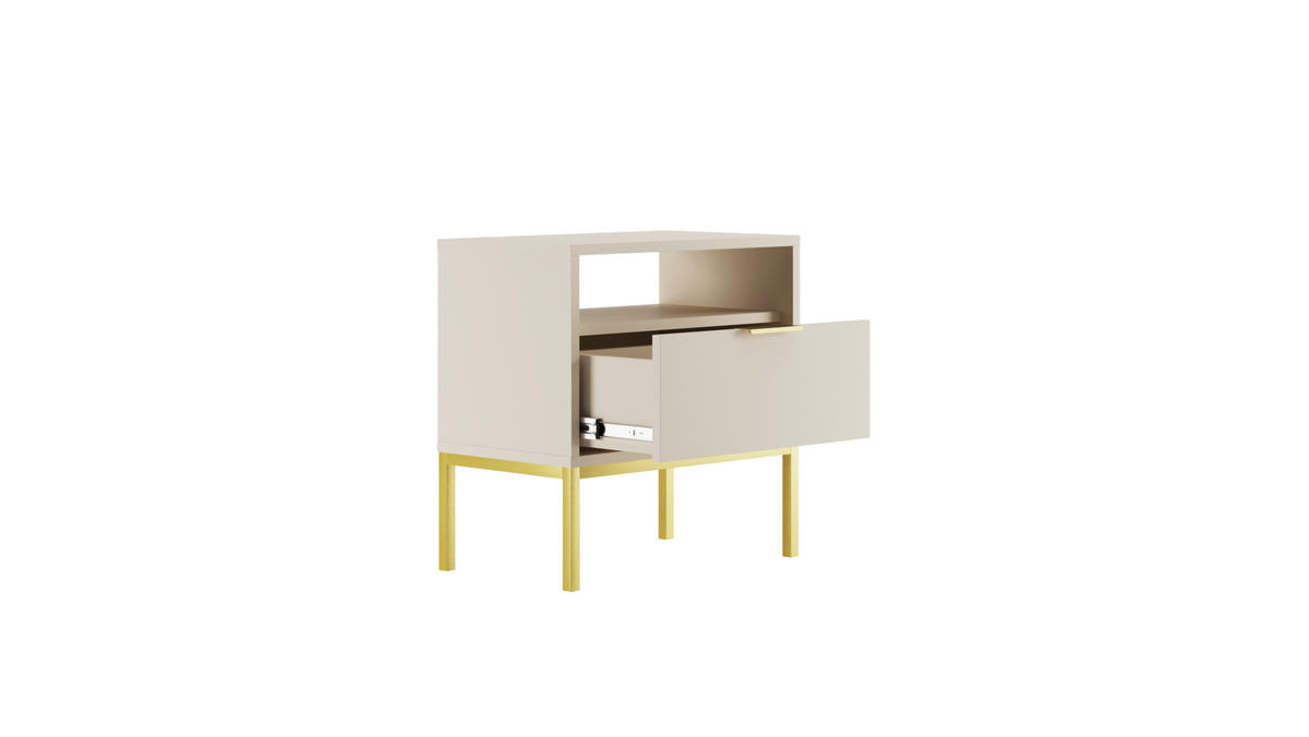 NACHTSCHRANK Austin 33/56,4/55 cm - Beige, Holzwerkstoff (33/56/55cm) - Kocot Kids
