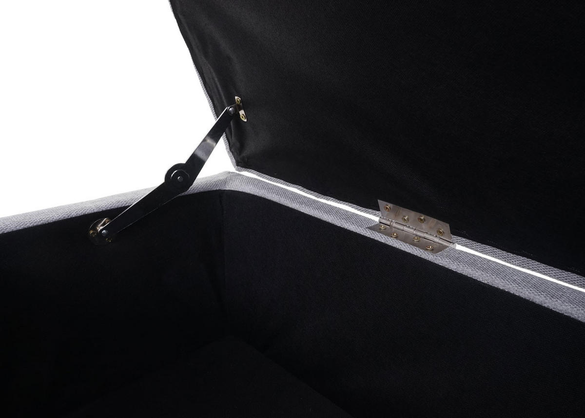 AUFBEWAHRUNGS-TRUHE Lars 45x114x45cm Stoff/Textil Hellgrau - Hellgrau, Textil (114/45/45cm) - BERLINLODGE