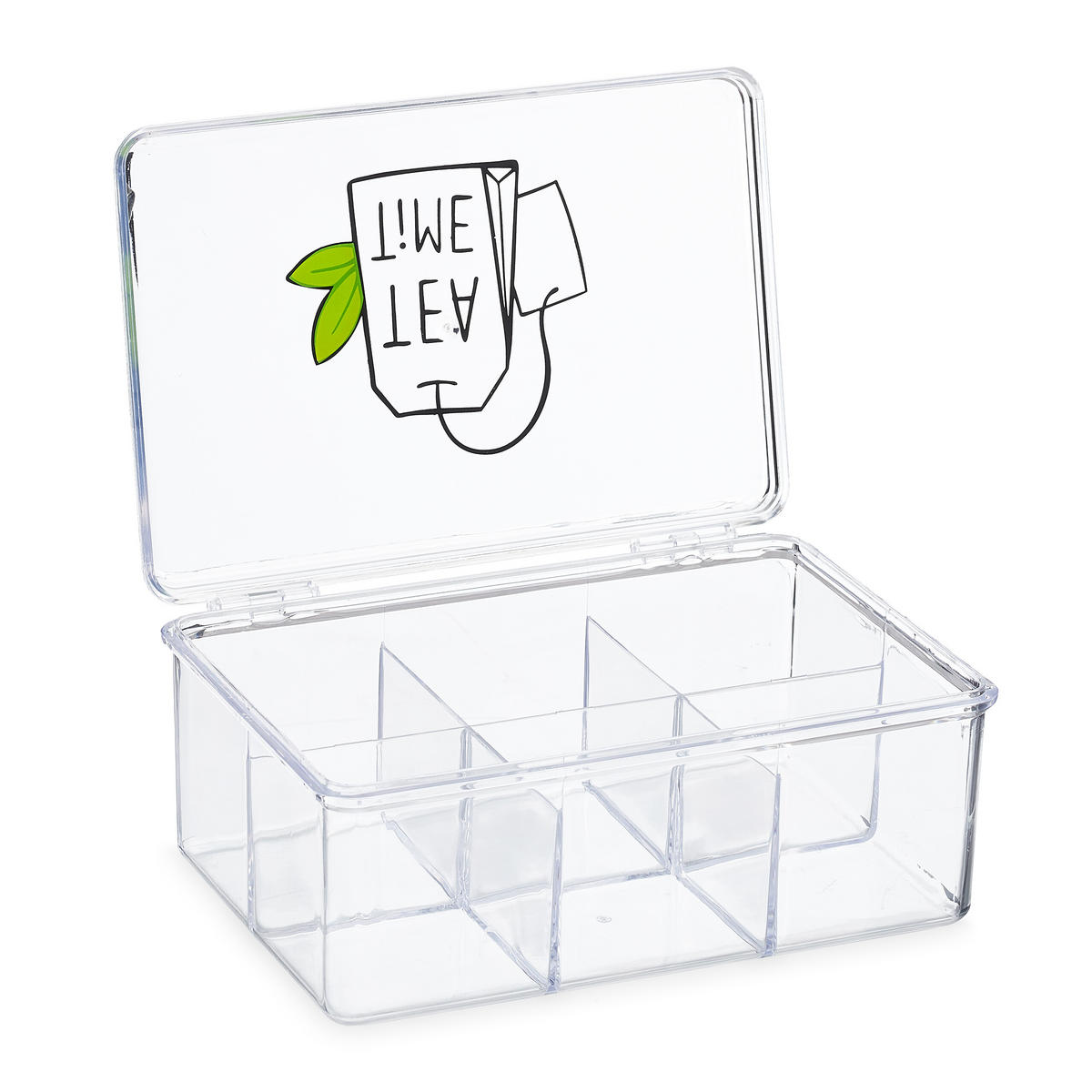 TEEBOX - Transparent, Kunststoff (21.5/9/15cm) - Relaxdays